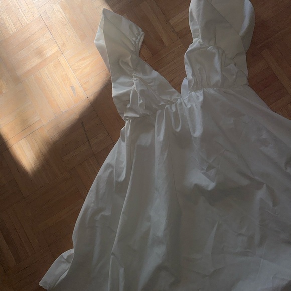 White Ruffle Dress - Picture 4 of 5